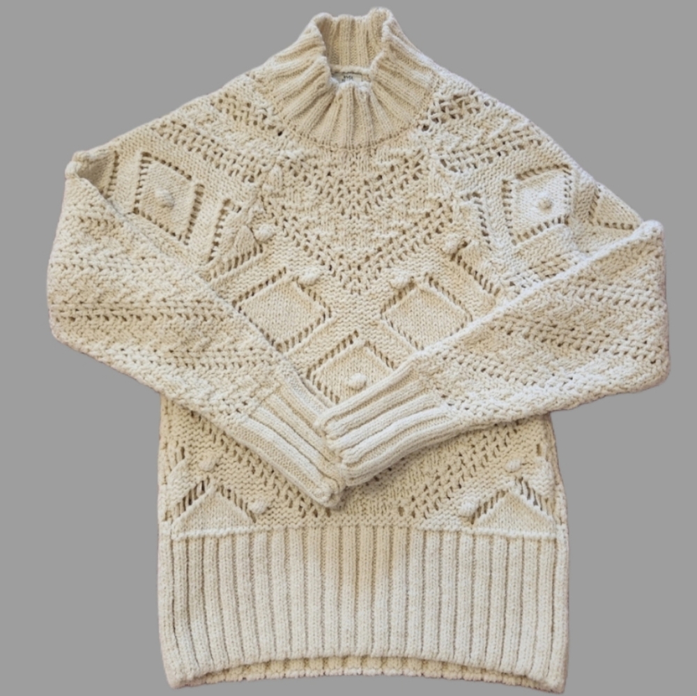 River Island High color Cream sweater sz‎ 6